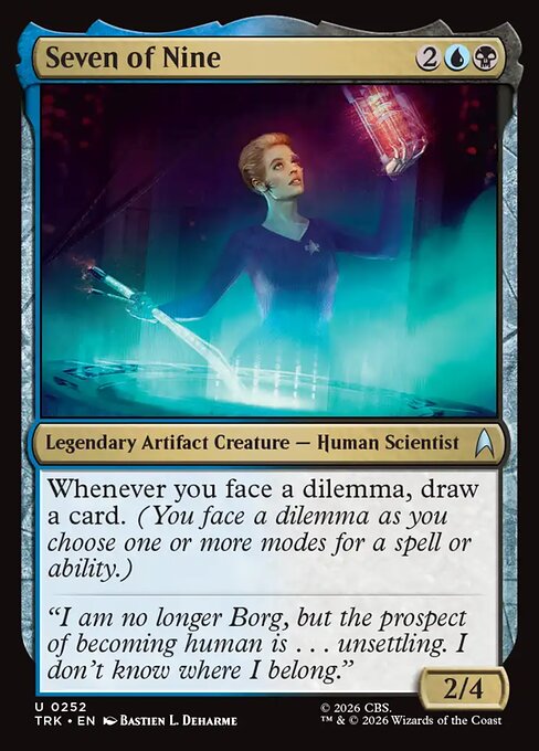 Seven of Nine - Star Trek (#252) - Illustrated by Bastien L. Deharme - Magic: The Gathering Card