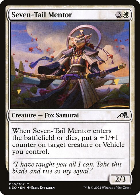 Seven-Tail Mentor - Kamigawa: Neon Dynasty Magic card