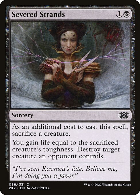Severed Strands - Double Masters 2022 Magic card