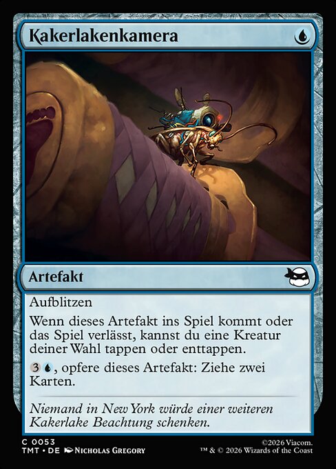 Fognacamera di Sicurezza (Sewer-veillance Cam) - Teenage Mutant Ninja Turtles (#53) - Illustrated by Nicholas Gregory - Magic: The Gathering Card