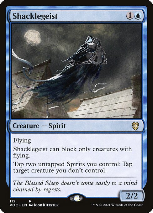 Shacklegeist - Crimson Vow Commander (#112) - Illustrated by Igor Kieryluk - Magic: The Gathering Card