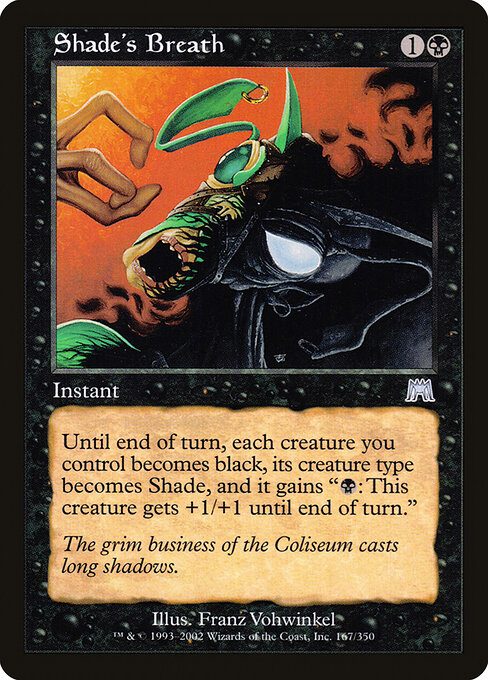Shade's Breath - Onslaught Magic card