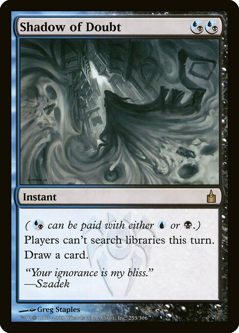 Shadow of Doubt - Ravnica: City of Guilds Magic card