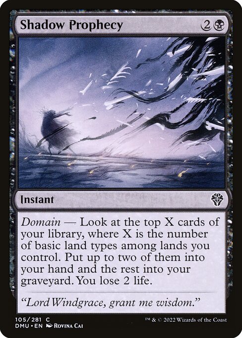 Shadow Prophecy - Dominaria United Magic card