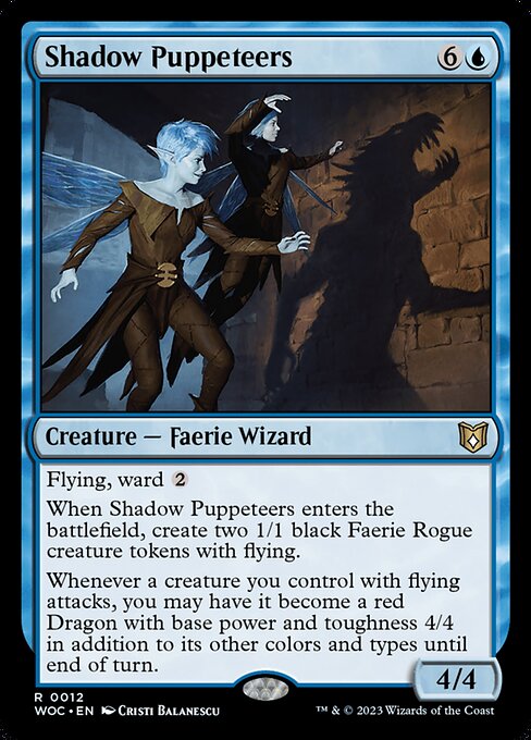 Shadow Puppeteers - Wilds of Eldraine Commander Magic card