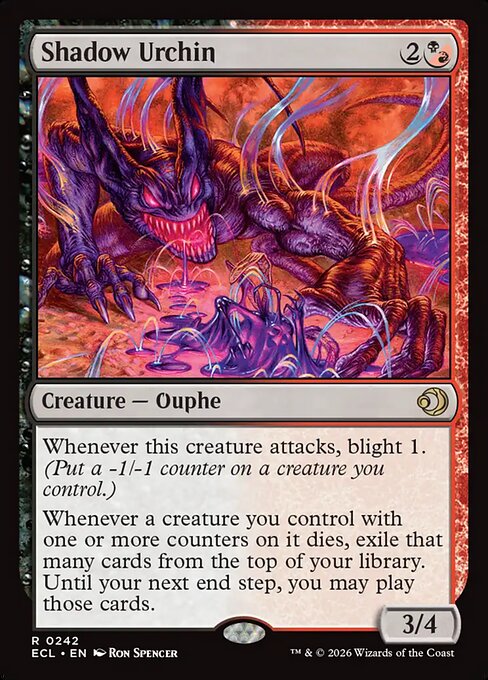 Shadow Urchin - Lorwyn Eclipsed Magic card