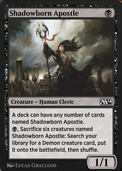 影裔宗徒 (Shadowborn Apostle) - Double Masters 2022 (#89) - Illustrated by Lucas Graciano - Magic: The Gathering Card