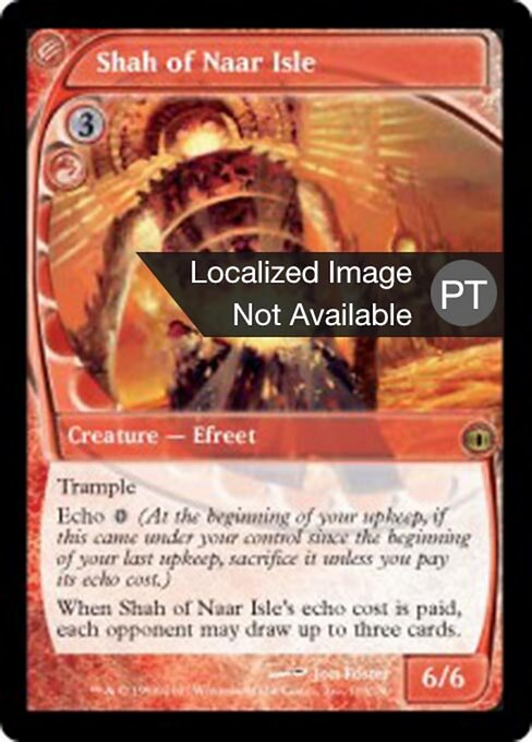 Xá da Ilha Naar (Shah of Naar Isle) - Future Sight (#119) - Illustrated by Jon Foster - Magic: The Gathering Card