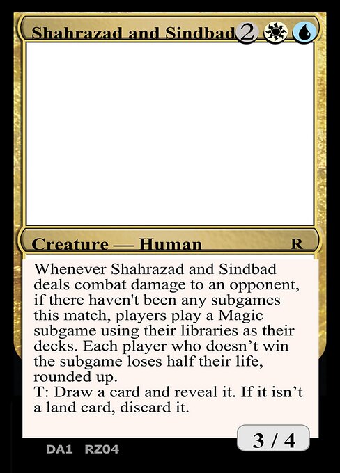 Shahrazad and Sindbad - Unknown Event Magic card