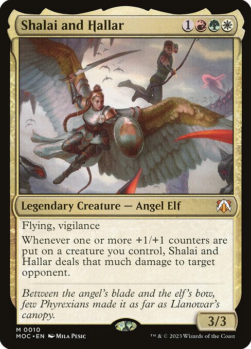 Shalai and Hallar - March of the Machine Commander Magic card