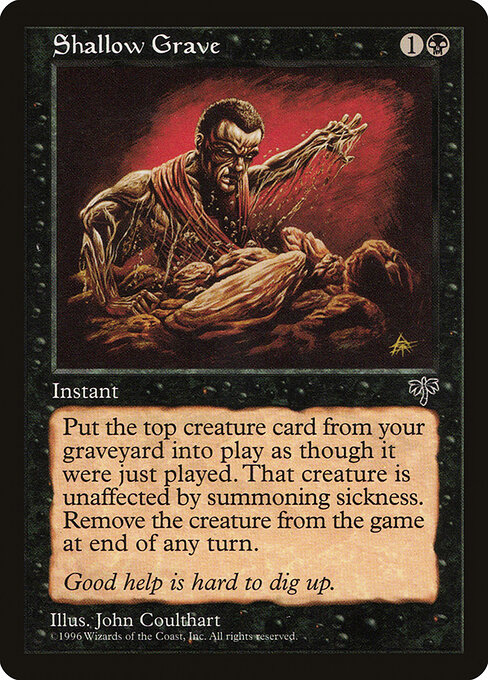 Shallow Grave - Mirage Magic card