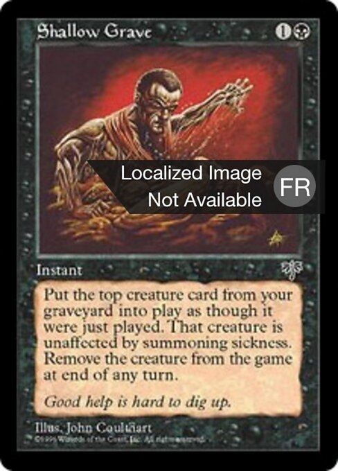 Sépulture apparente (Shallow Grave) - Mirage (#141) - Illustrated by John Coulthart - Magic: The Gathering Card