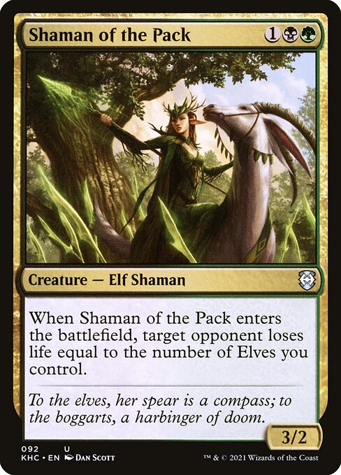 Shaman of the Pack - Kaldheim Commander Magic card
