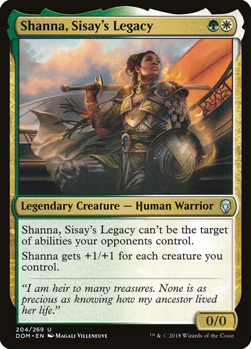 Shanna, Sisay's Legacy - Dominaria (#204) - Illustrated by Magali Villeneuve - Magic: The Gathering Card