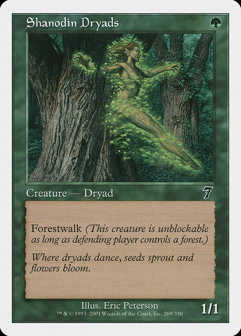 Shanodin Dryads - Seventh Edition Magic card