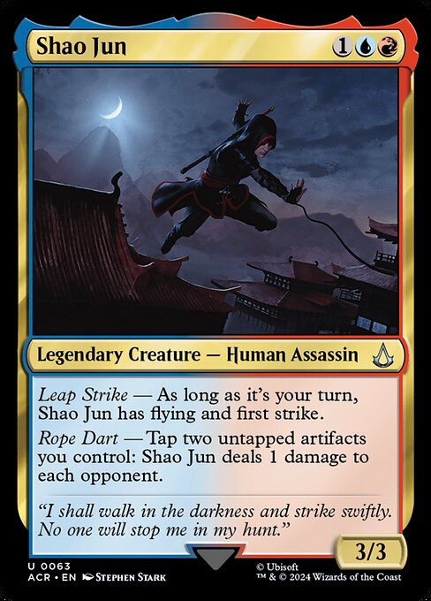 Shao Jun - Assassin's Creed (#63) - Illustrated by Stephen Stark - Magic: The Gathering Card