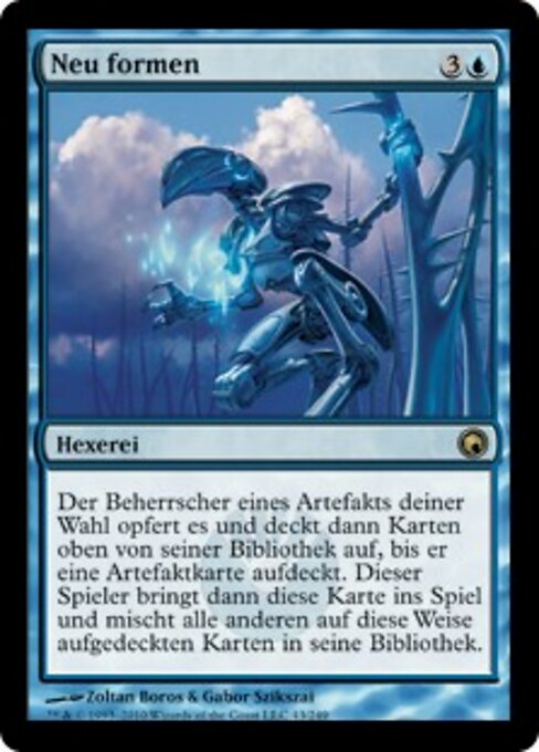 Neu formen (Shape Anew) - Scars of Mirrodin (#43) - Illustrated by Zoltan Boros & Gabor Szikszai - Magic: The Gathering Card