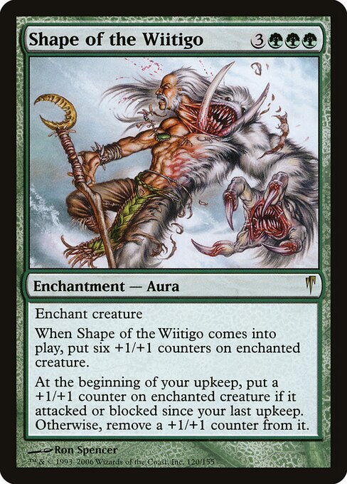 Shape of the Wiitigo - Coldsnap Magic card