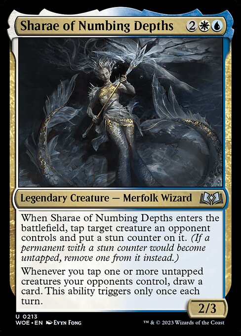 Sharae of Numbing Depths - Wilds of Eldraine Magic card