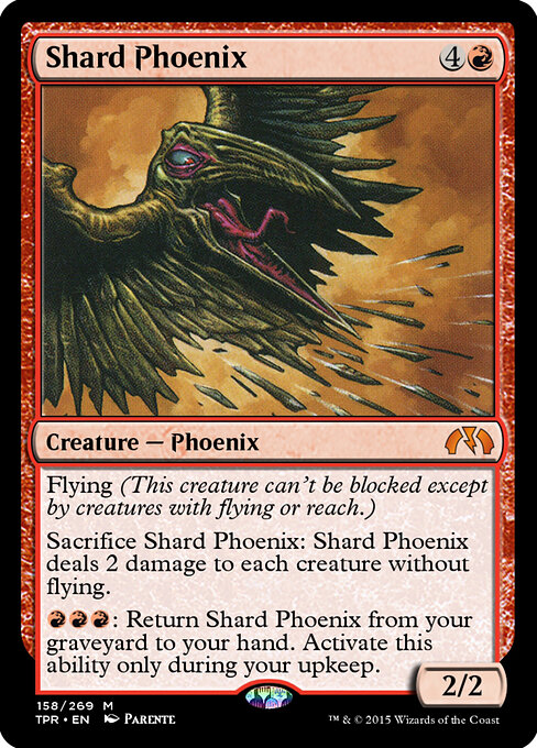Shard Phoenix - Tempest Remastered (#158) - Illustrated by Paolo Parente - Magic: The Gathering Card