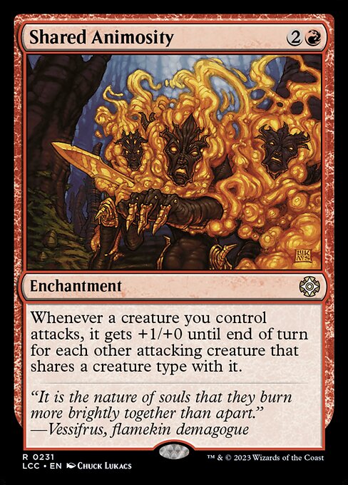 Shared Animosity - The Lost Caverns of Ixalan Commander Magic card