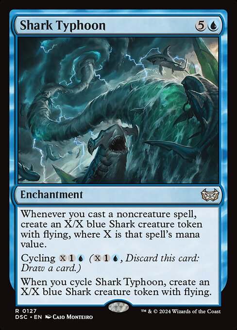 Shark Typhoon - Duskmourn: House of Horror Commander Magic card