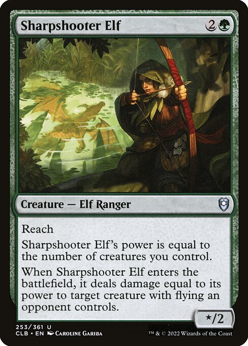 Sharpshooter Elf - Commander Legends: Battle for Baldur's Gate Magic card