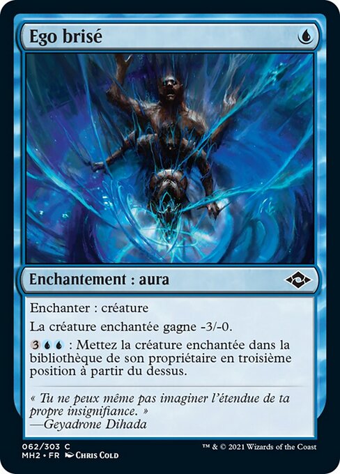 Zerbrochenes Ego (Shattered Ego) - Modern Horizons 2 (#62) - Illustrated by Chris Cold - Magic: The Gathering Card