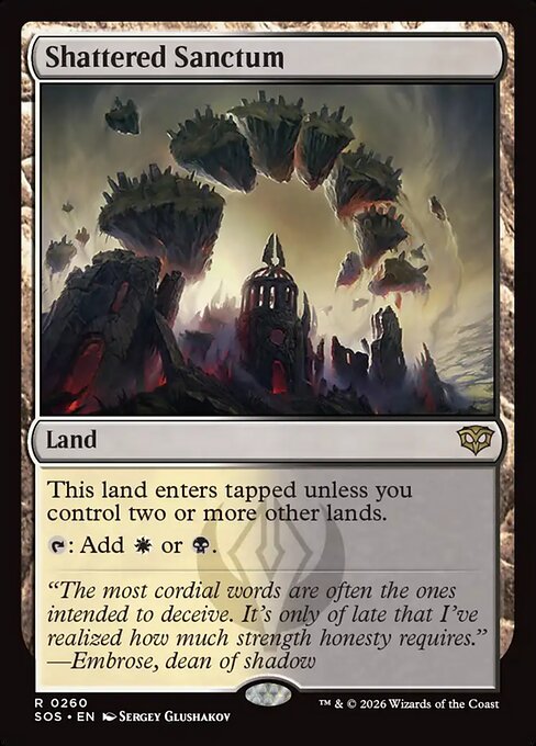 Shattered Sanctum - Secrets of Strixhaven Magic card