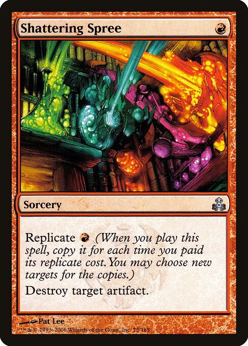 Shattering Spree - Guildpact (#75) - Illustrated by Pat Lee - Magic: The Gathering Card