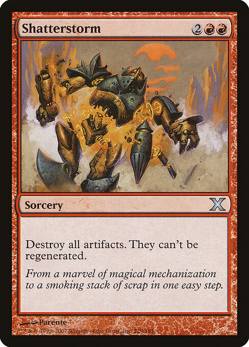 Shatterstorm - Tenth Edition (#229) - Illustrated by Paolo Parente - Magic: The Gathering Card