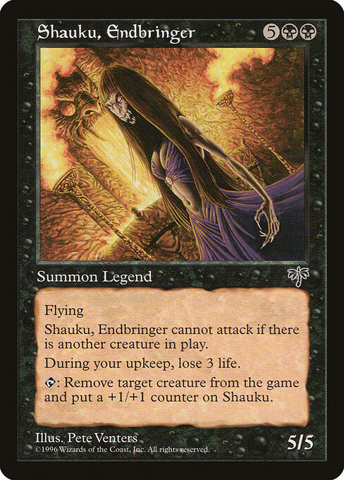 Shauku, Endbringer - Mirage (#142) - Illustrated by Pete Venters - Magic: The Gathering Card