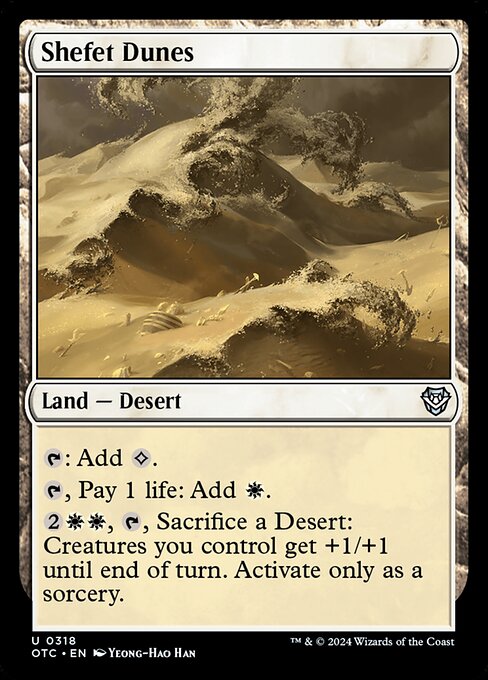 Shefet Dunes - Outlaws of Thunder Junction Commander Magic card