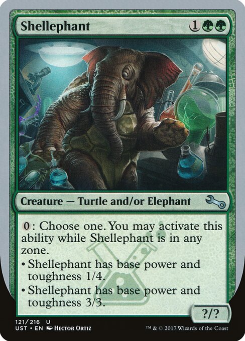 Shellephant - Unstable (#121) - Illustrated by Hector Ortiz - Magic: The Gathering Card