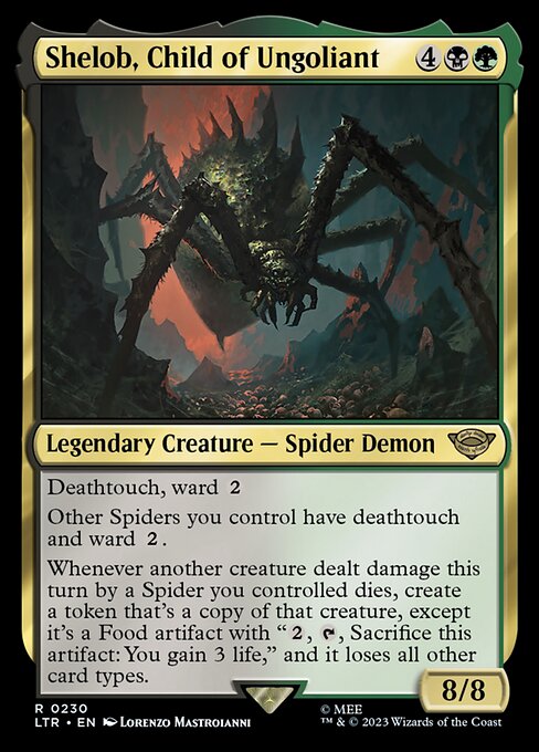 Shelob, Child of Ungoliant - The Lord of the Rings: Tales of Middle-earth (#230) - Illustrated by Lorenzo Mastroianni - Magic: The Gathering Card