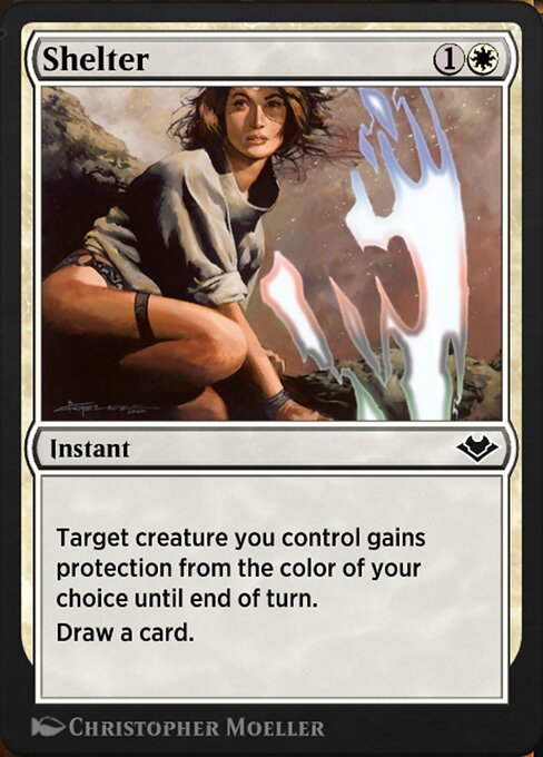 Shelter - Jumpstart: Historic Horizons (#133) - Illustrated by Christopher Moeller - Magic: The Gathering Card