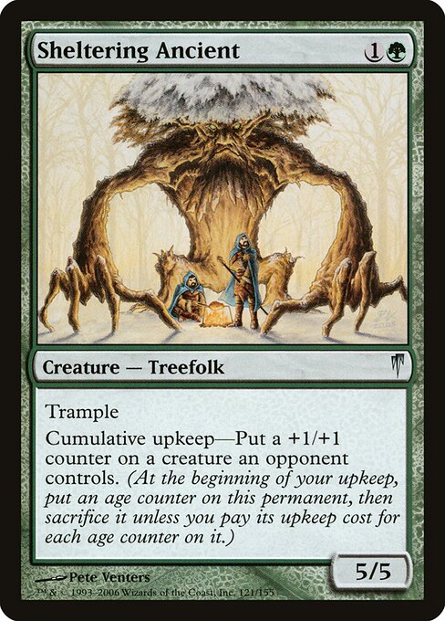 Sheltering Ancient - Coldsnap Magic card