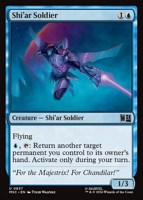 Shi'ar Soldier - Marvel Super Heroes Commander Magic card