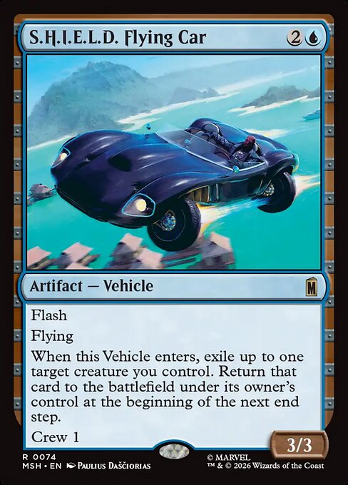 S.H.I.E.L.D. Flying Car - Marvel Super Heroes Magic card