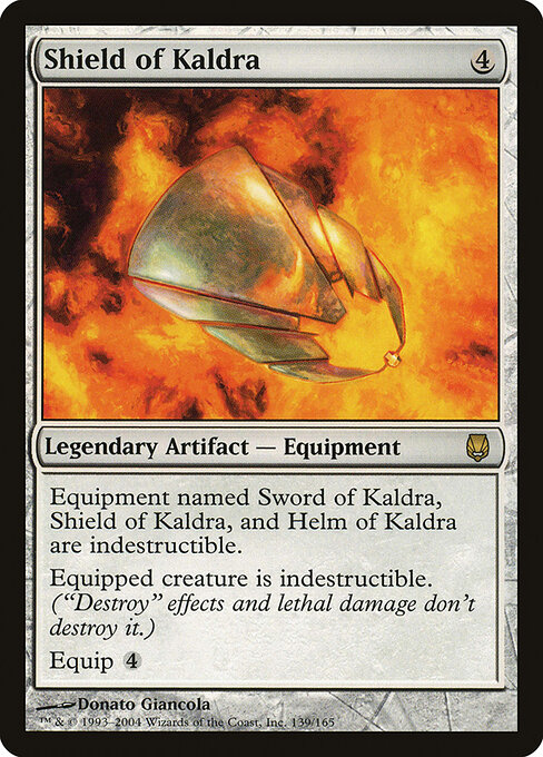 Shield of Kaldra - Darksteel (#139) - Illustrated by Donato Giancola - Magic: The Gathering Card