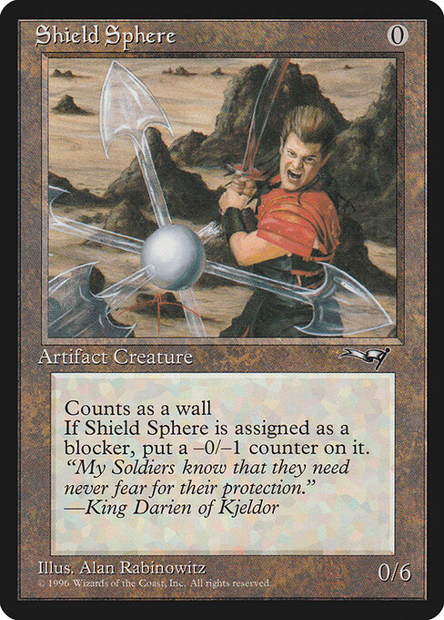 Sphère-bouclier (Shield Sphere) - Alliances (#129) - Illustrated by Alan Rabinowitz - Magic: The Gathering Card