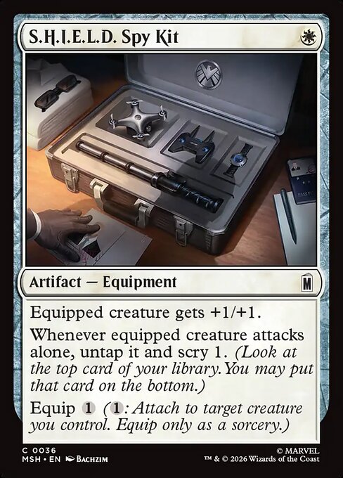 S.H.I.E.L.D. Spy Kit - Marvel Super Heroes Magic card