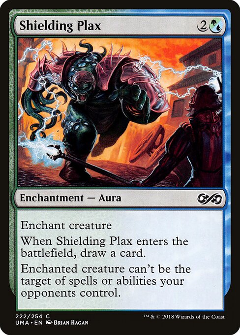 遮蔽する粘体 (Shielding Plax) - Ultimate Masters (#222) - Illustrated by Brian Hagan - Magic: The Gathering Card
