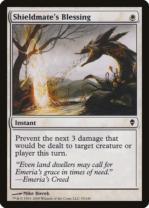 Shieldmate's Blessing - Zendikar Magic card