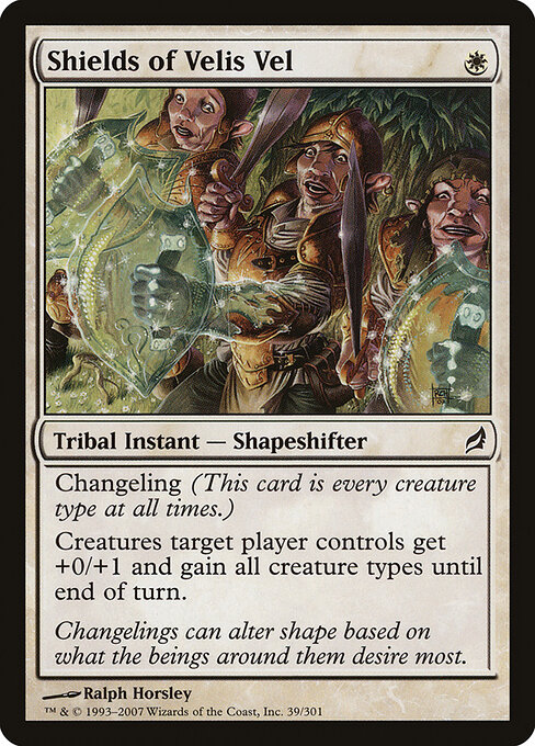 Shields of Velis Vel - Lorwyn Magic card