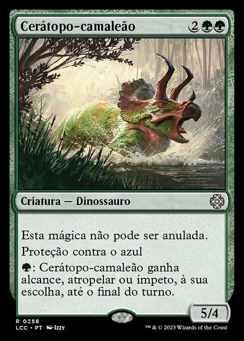 变幻犄角龙 (Shifting Ceratops) - Core Set 2020 (#194) - Illustrated by Izzy - Magic: The Gathering Card