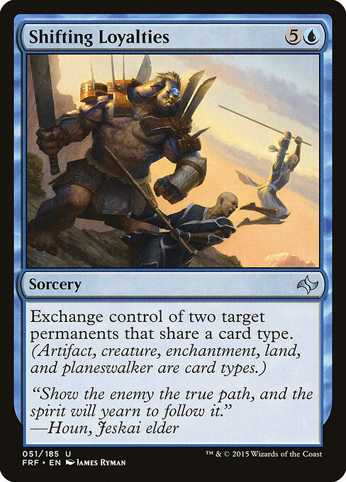 Shifting Loyalties - Fate Reforged Magic card