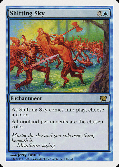 Shifting Sky - Eighth Edition Magic card