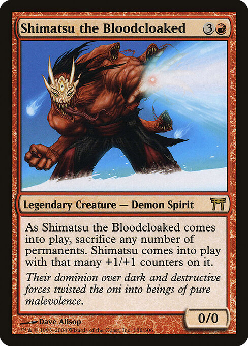 Shimatsu the Bloodcloaked - Champions of Kamigawa Magic card