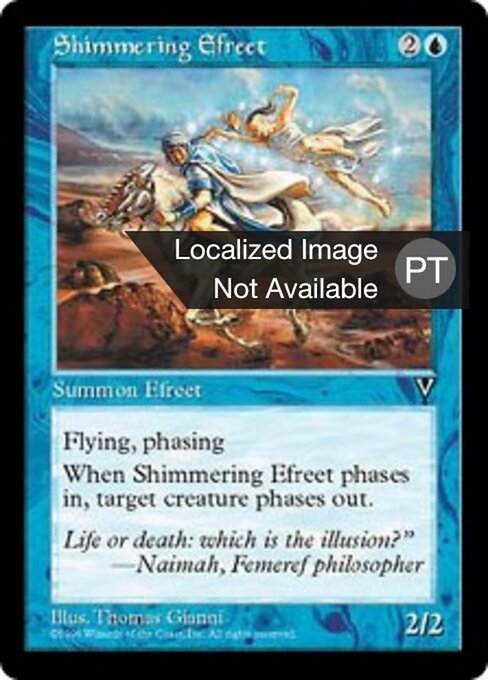 Efrit resplandeciente (Shimmering Efreet) - Visions (#42) - Illustrated by Thomas Gianni - Magic: The Gathering Card